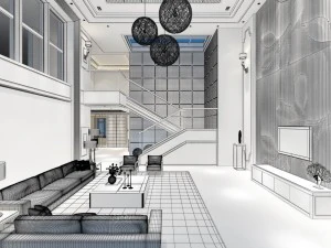 family - kitchen - restaurant 213 3D Model