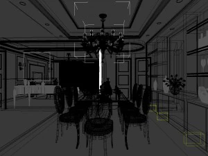 family - kitchen - restaurant 214 3D Model