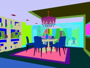 family - kitchen - restaurant 216 Modèle 3D
