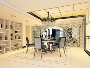 family - kitchen - restaurant 216 Modèle 3D