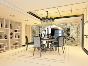 family - kitchen - restaurant 216 3D Model