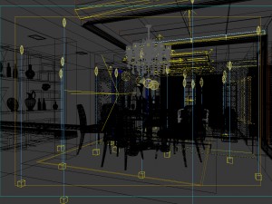 family - kitchen - restaurant 216 Modèle 3D