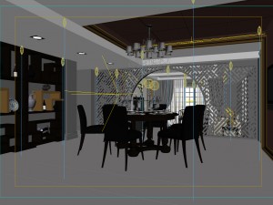 family - kitchen - restaurant 216 Modèle 3D