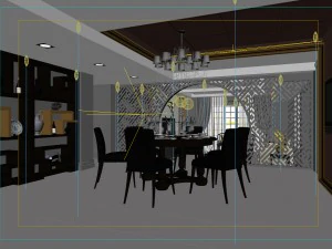 family - kitchen - restaurant 216 3D Model