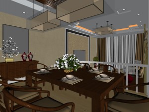 family - kitchen - restaurant 217 Modelo 3D