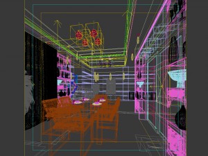 family - kitchen - restaurant 218 3D Модель