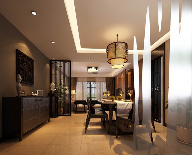family - kitchen - restaurant 221 Modèle 3D .c4d .max .obj .3ds .fbx .stl .blend 
