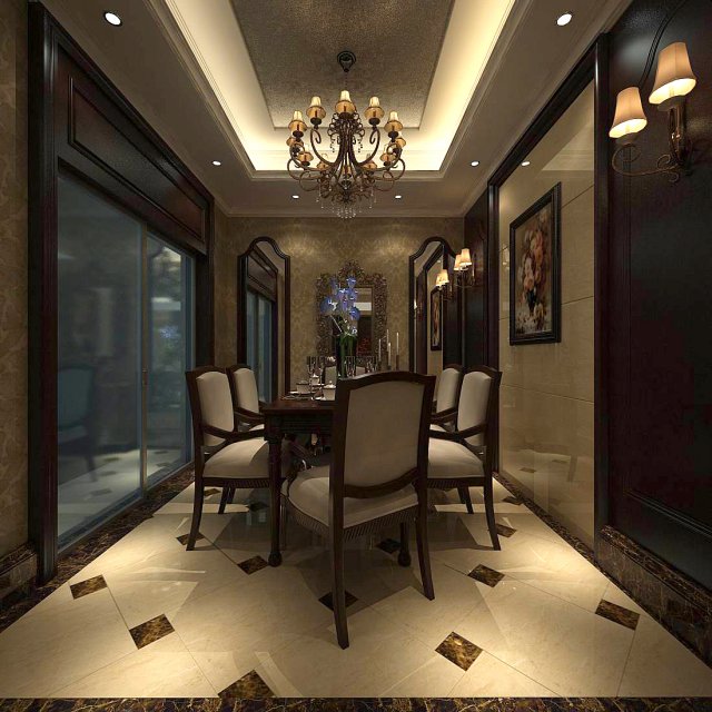 family - kitchen - restaurant 223 3D Модель .c4d .max .obj .3ds .fbx .stl .blend 