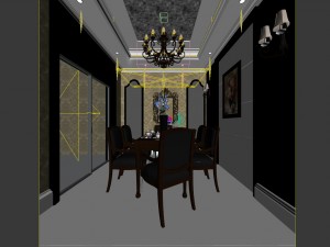family - kitchen - restaurant 223 3D Модель