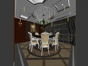 family - kitchen - restaurant 224 Modello 3D
