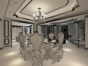 family - kitchen - restaurant 226 3D Model