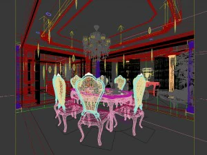 family - kitchen - restaurant 226 3D Model