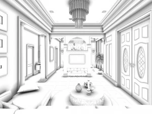 family - kitchen - restaurant 231 3D Model