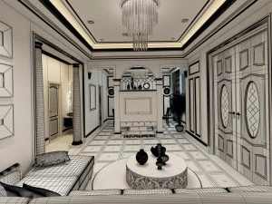 family - kitchen - restaurant 231 3D Model
