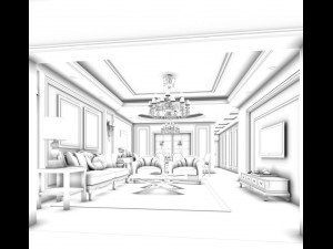 family - kitchen - restaurant 232 3D Модель