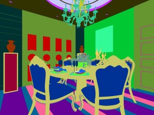 family - kitchen - restaurant 233 3D Модель