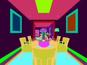 family - kitchen - restaurant 235 Model 3D