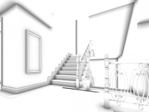 family - kitchen - restaurant 235 Model 3D