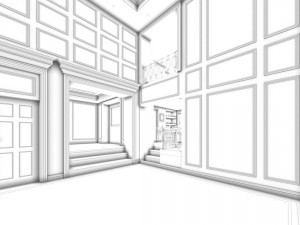 family - kitchen - restaurant 235 Model 3D