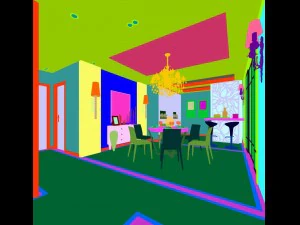 family - kitchen - restaurant 237 3D Model
