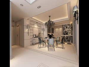 family - kitchen - restaurant 237 3D Model