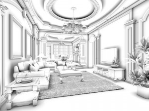 family - kitchen - restaurant 240 3D Модель