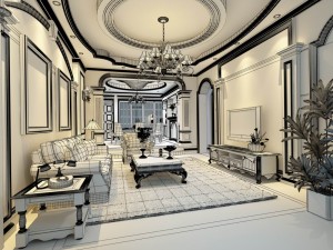 family - kitchen - restaurant 240 3D Модель