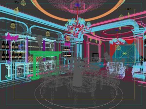 family - kitchen - restaurant 240 3D Model