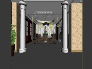 family - kitchen - restaurant 241 Modèle 3D