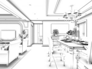 family - kitchen - restaurant 247 3D Модель