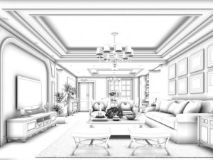 family - kitchen - restaurant 247 3D Модель