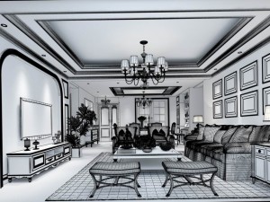 family - kitchen - restaurant 247 3D Модель