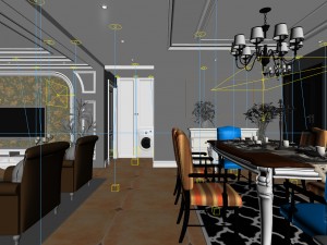 family - kitchen - restaurant 247 3D Модель
