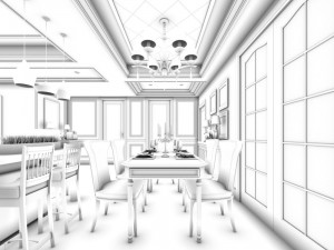 family - kitchen - restaurant 248 3D Модель