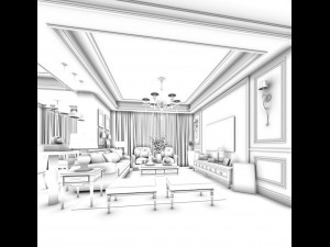 family - kitchen - restaurant 248 3D Модель