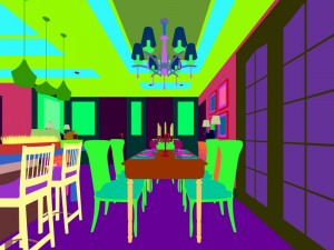 family - kitchen - restaurant 250 3D-Modell