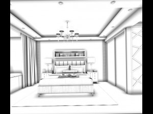 family - kitchen - restaurant 250 3D-Modell