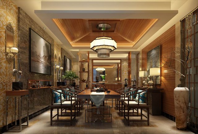 family - kitchen - restaurant 253 Modelo 3D .c4d .max .obj .3ds .fbx .stl .blend 