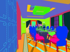 family - kitchen - restaurant 254 Modèle 3D