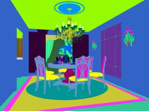 family - kitchen - restaurant 255 Modèle 3D