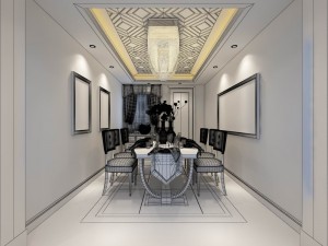 family - kitchen - restaurant 259 3D Модель