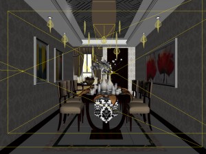 family - kitchen - restaurant 259 3D Модель