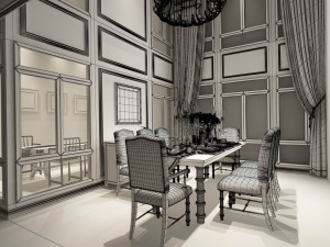 family - kitchen - restaurant 264 3D Модель