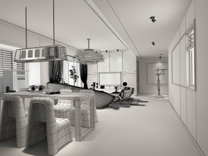 family - kitchen - restaurant 268 3Dモデル