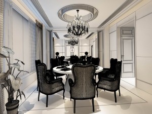 family - kitchen - restaurant 270 Modèle 3D