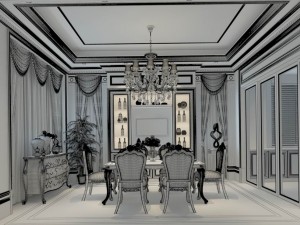 family - kitchen - restaurant 271 3D Model