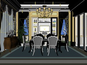 family - kitchen - restaurant 271 3D Model