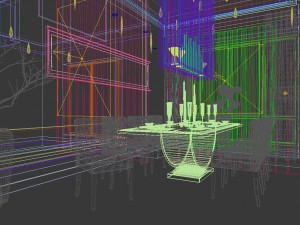 family - kitchen - restaurant 272 Model 3D