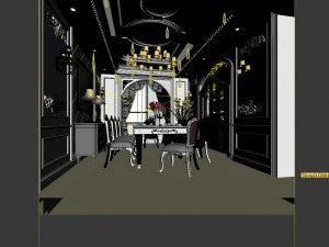 family - kitchen - restaurant 274 3D Model