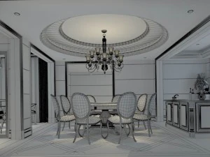 family - kitchen - restaurant 275 3D Model